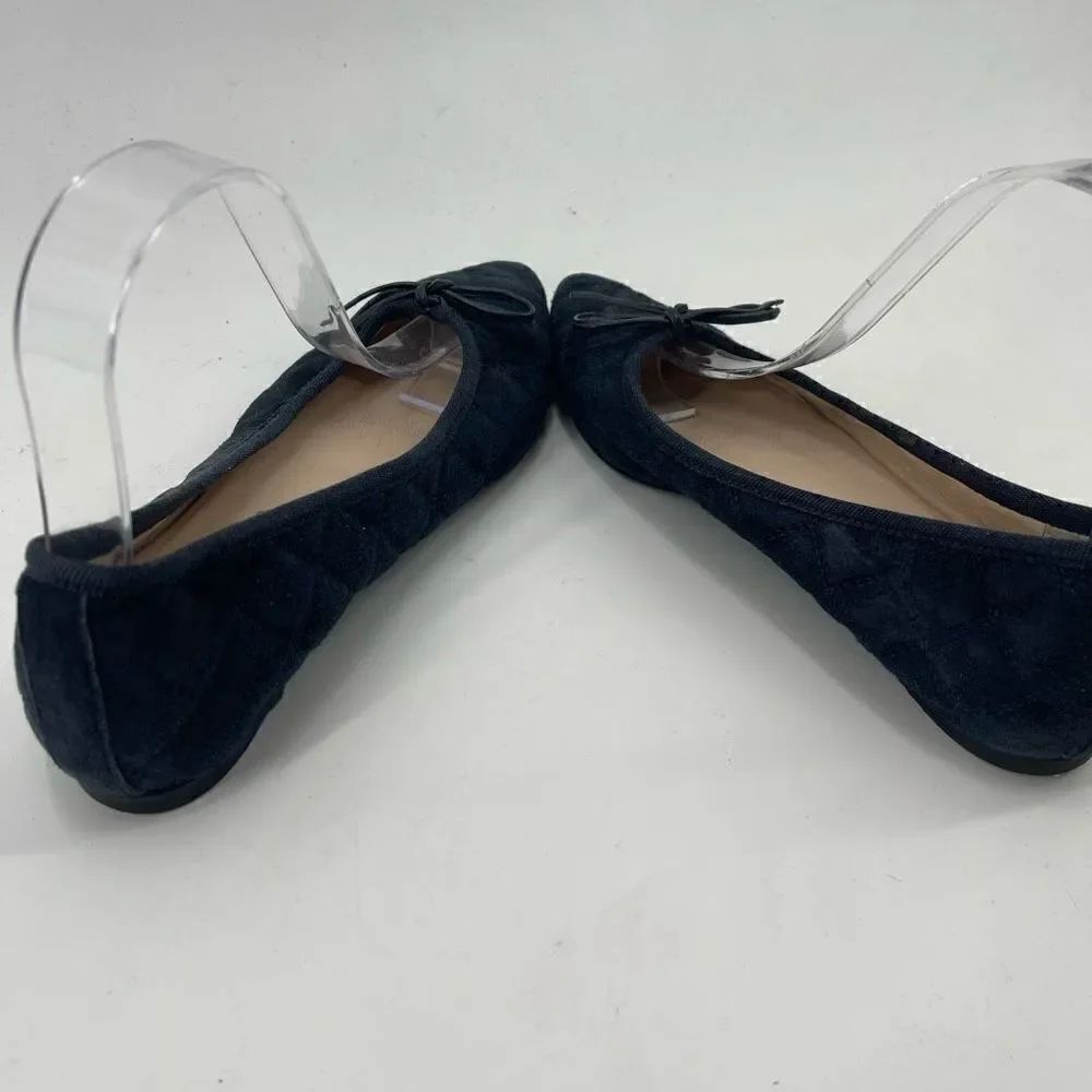 Patricia Green Womens Ballet Shoes Flat Slip On Quilted Pointed Toe Black 36 — image 6 of 8